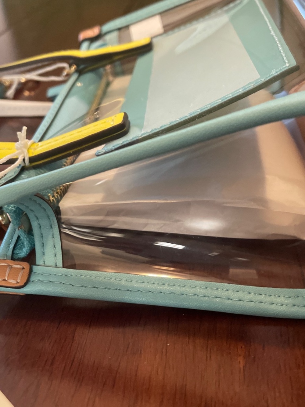 Brand New NWT Tory Burch Blake Clear Mini Tote purse bag TB - Picture 8 of 16